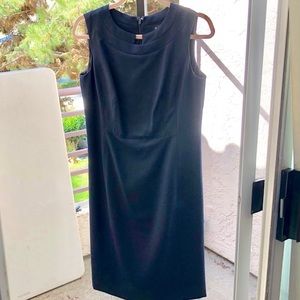 Brooks Brothers Dark Navy Sleeveless Dress
